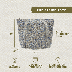 Khaki Floral Stride Tote