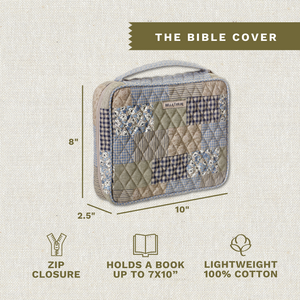 Khaki Patchwork Bible Cover