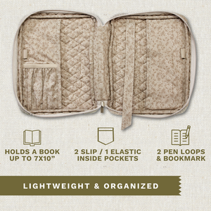 Khaki Patchwork Bible Cover