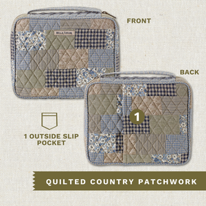 Khaki Patchwork Bible Cover