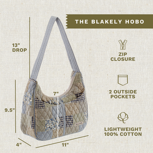 Khaki Patchwork Blakely Shoulder Bag