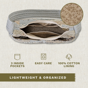 Khaki Patchwork Blakely Shoulder Bag