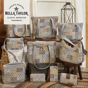 Khaki Patchwork Blakely Shoulder Bag