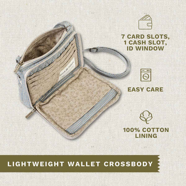 Khaki Patchwork Essentials Wallet Crossbody