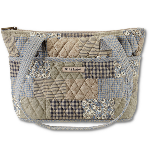 Khaki Patchwork Small Tote Bella Taylor