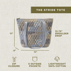 Khaki Patchwork Stride Tote
