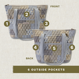 Khaki Patchwork Stride Tote