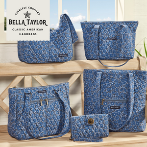 Navy Floral Bible Cover