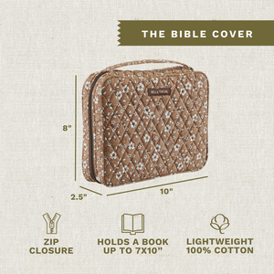 Vintage Vine Brown Bible Cover