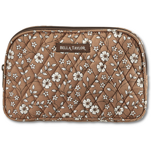 Vintage Vine Brown Cosmetic Pouch