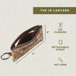 Vintage Vine Brown ID Lanyard