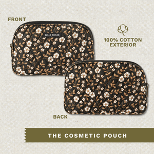 Vintage Vine Midnight Cosmetic Pouch