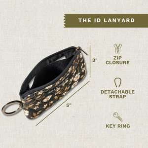 Vintage Vine Midnight ID Lanyard