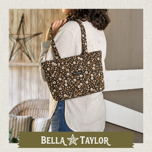 Vintage Vine Midnight Small Shoulder Tote